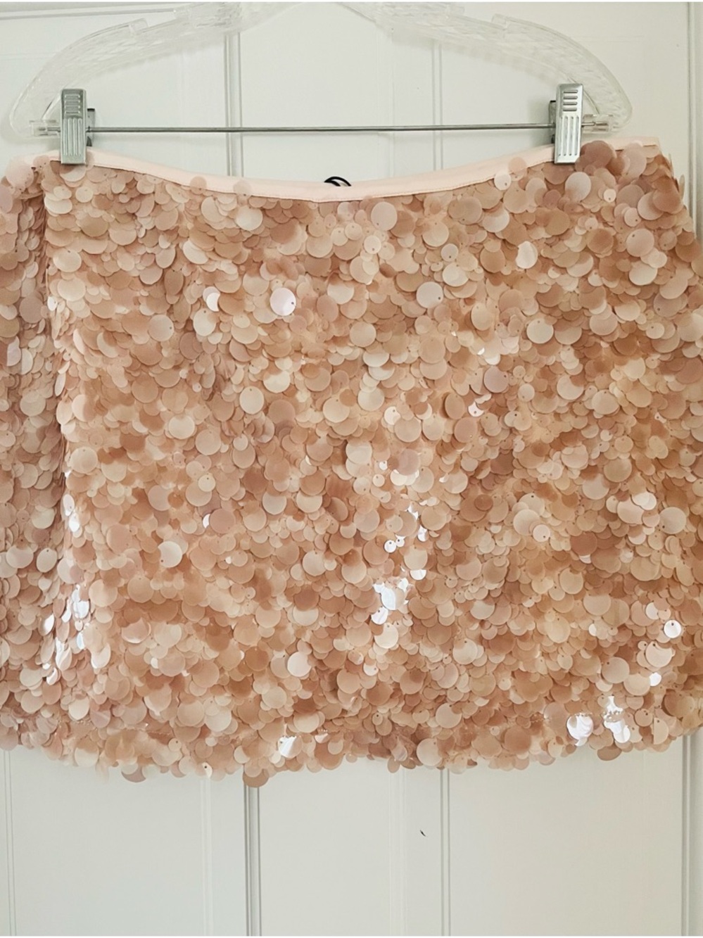 Zara Pink Sequin Mini Skirt - Picture 2 of 2
